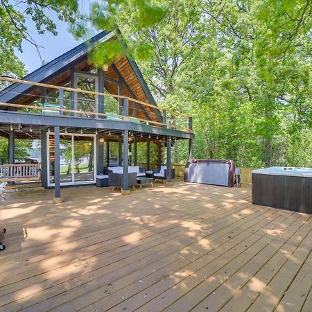 Modern Fairland Log Cabin With Lake Access! Екстериор снимка