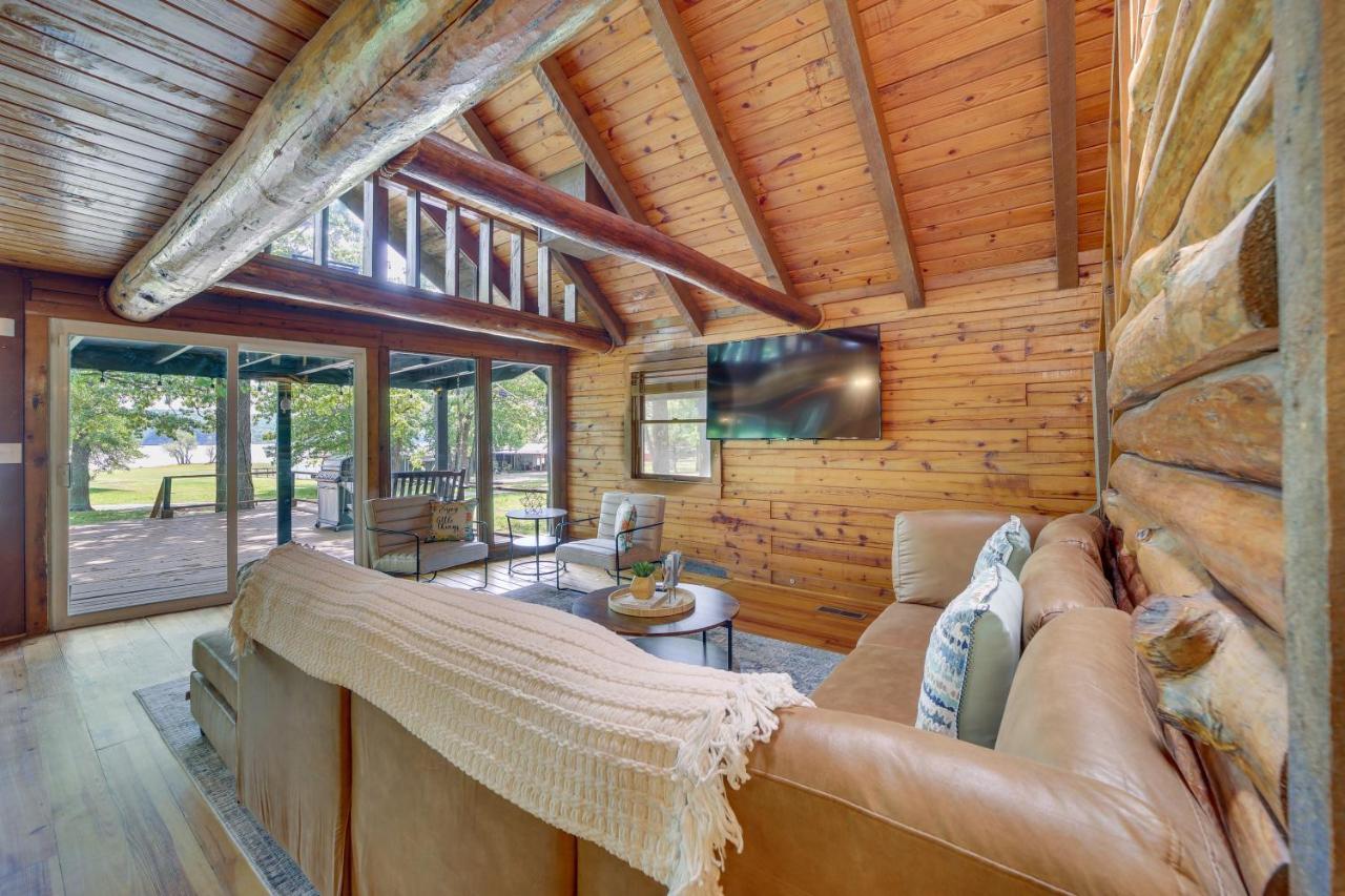 Modern Fairland Log Cabin With Lake Access! Екстериор снимка