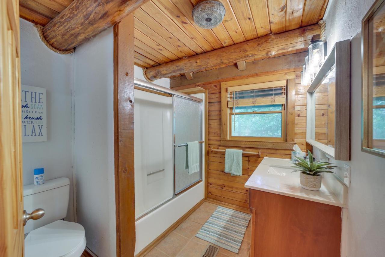 Modern Fairland Log Cabin With Lake Access! Екстериор снимка