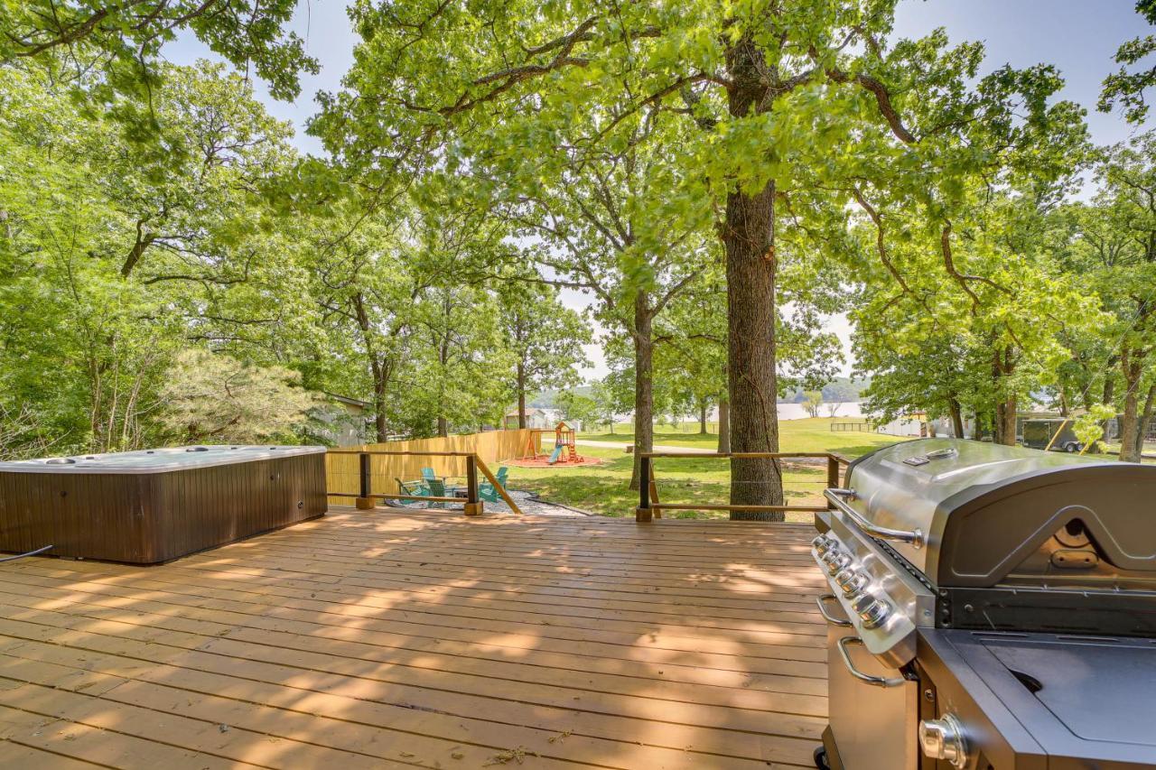 Modern Fairland Log Cabin With Lake Access! Екстериор снимка